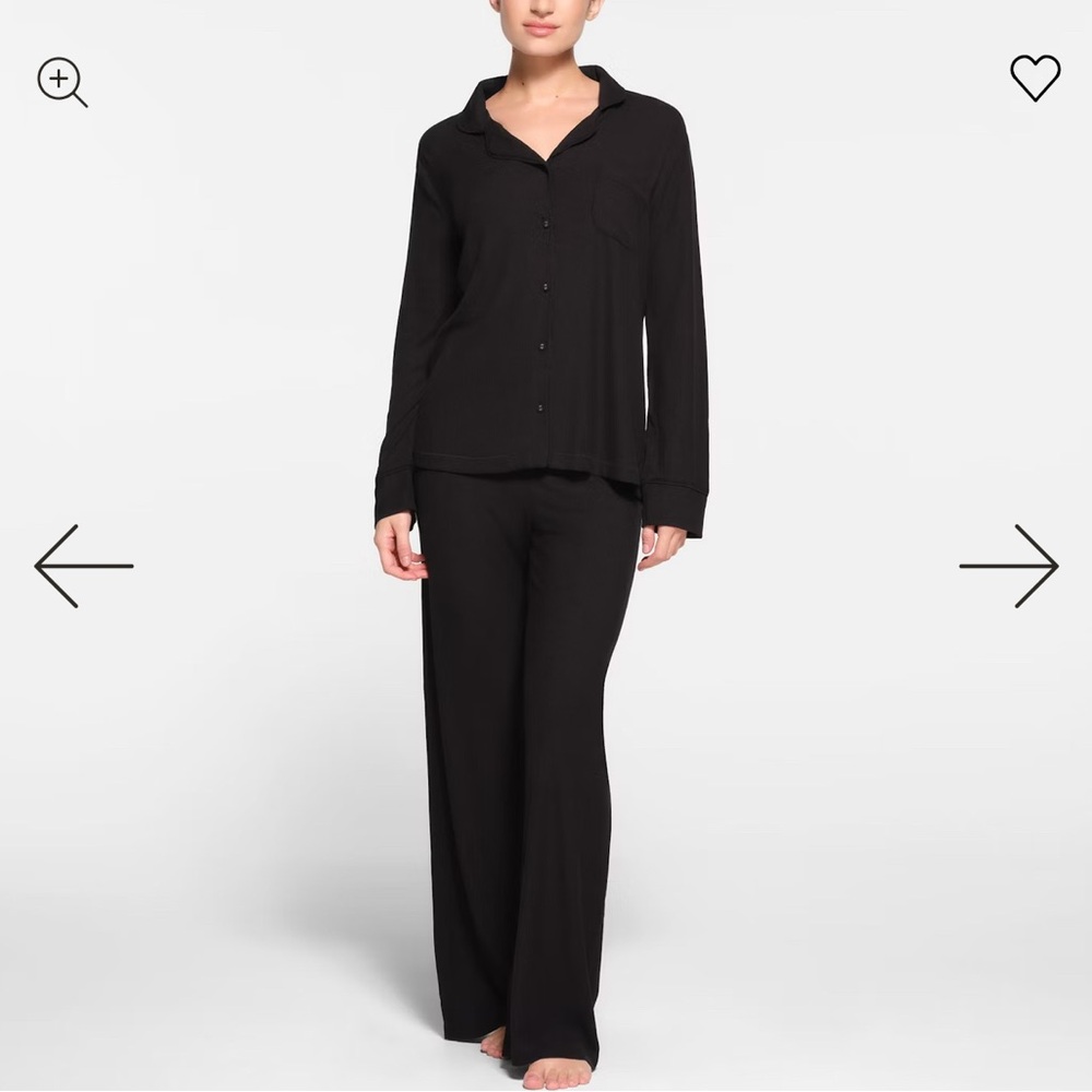 SKIMS Black Pajama Set